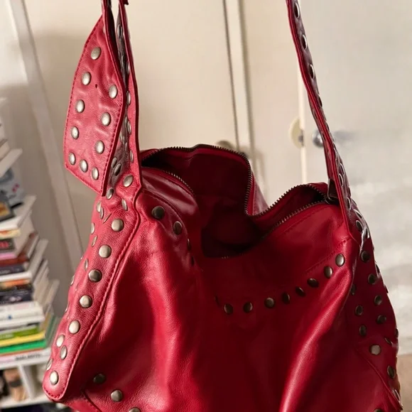Zara X Harry Lambert Red Bag - Picture 3 of 5